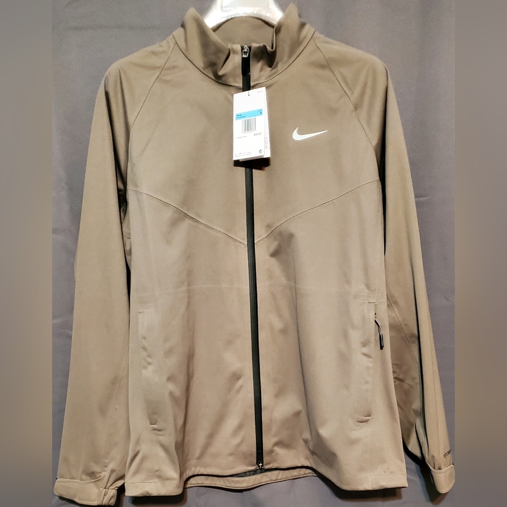 Nike Storm Golf Jacket S FIT ADV FZ Waterproof - Olive Grey SP23(DN1955-040)Sz M